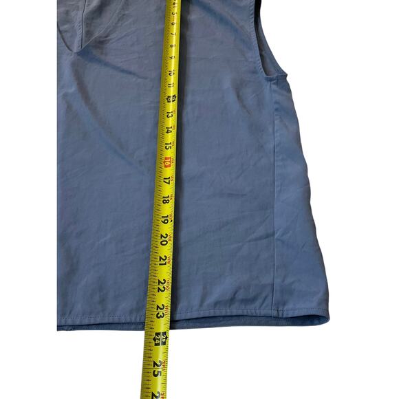 Everlane Blue V-Neck Shirt Women Size 8 | 8-4 - Picture 5 of 6